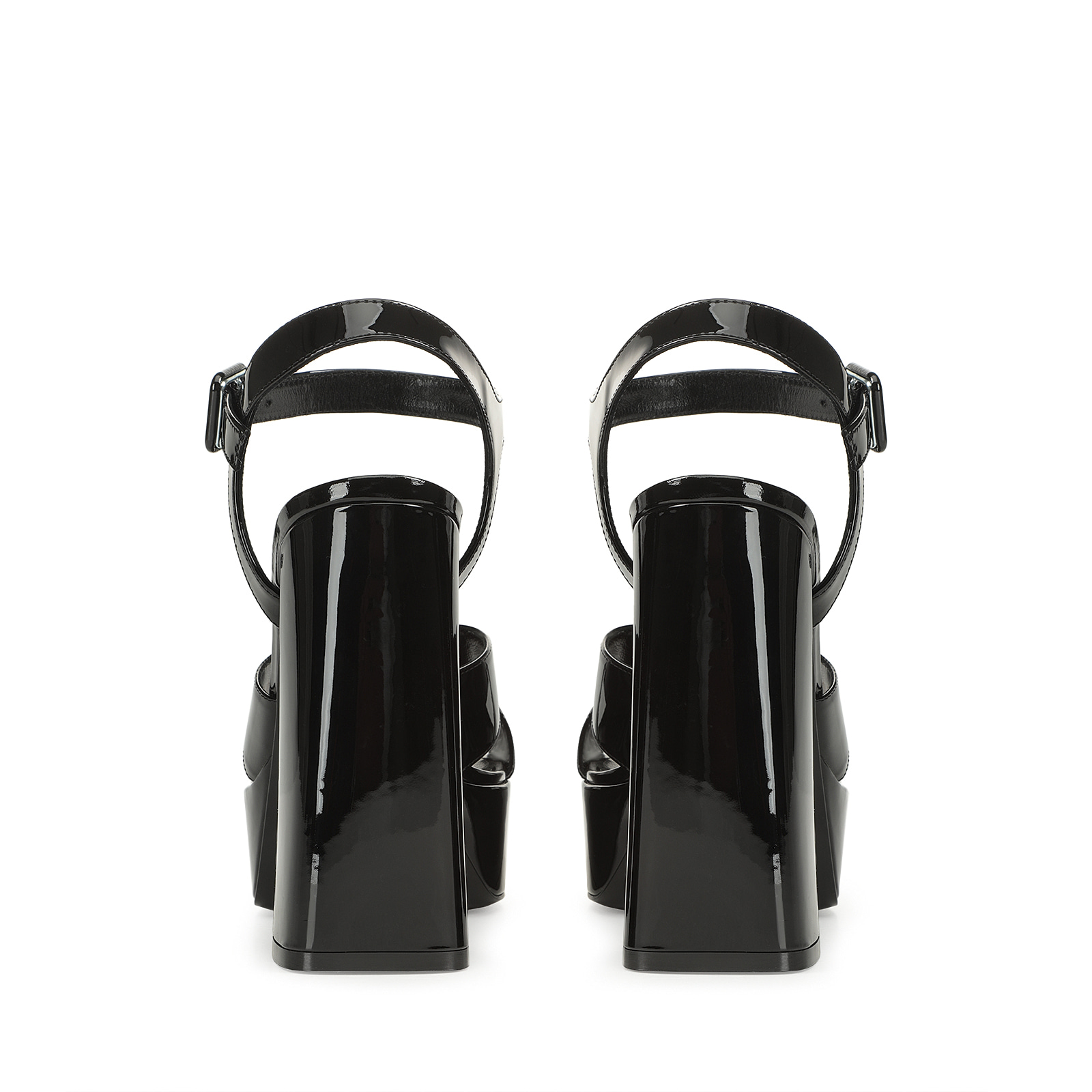 Sandals Black High heel: 90mm, sr Alicia Platform - Sandals