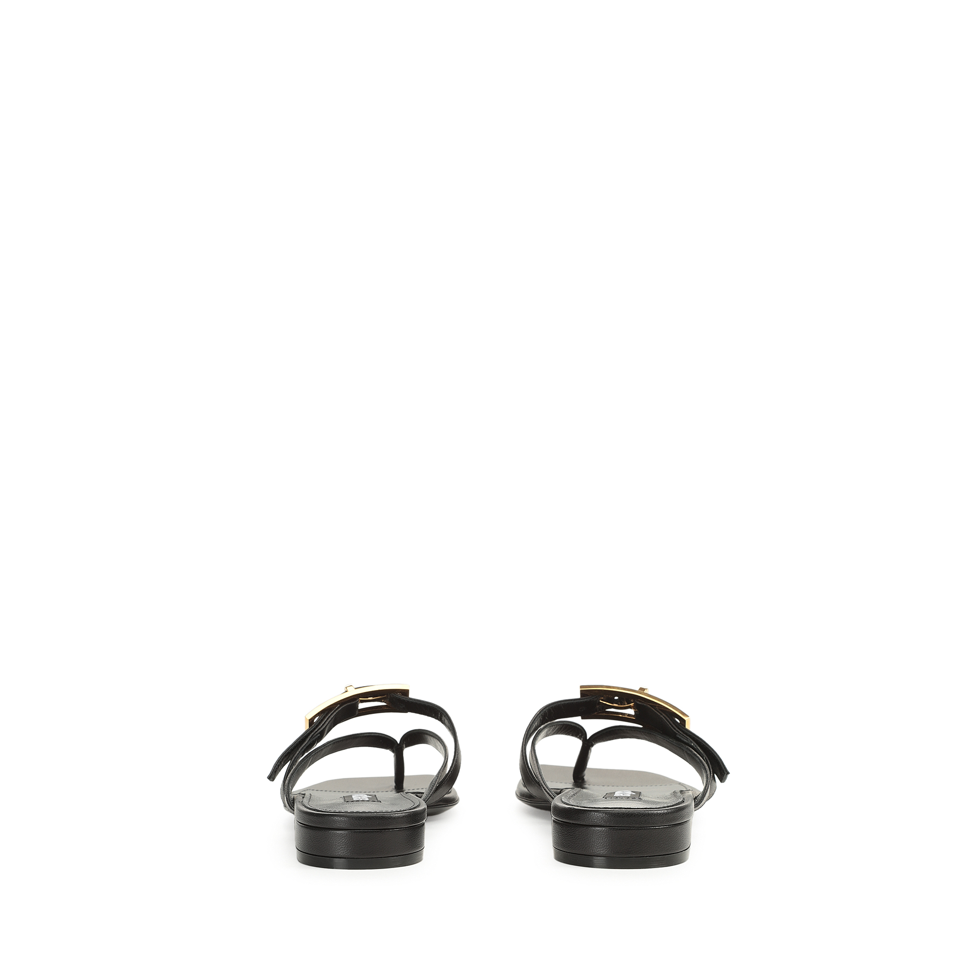 Sandals Black Low heel: 15mm, sr Nora - Sandals Black