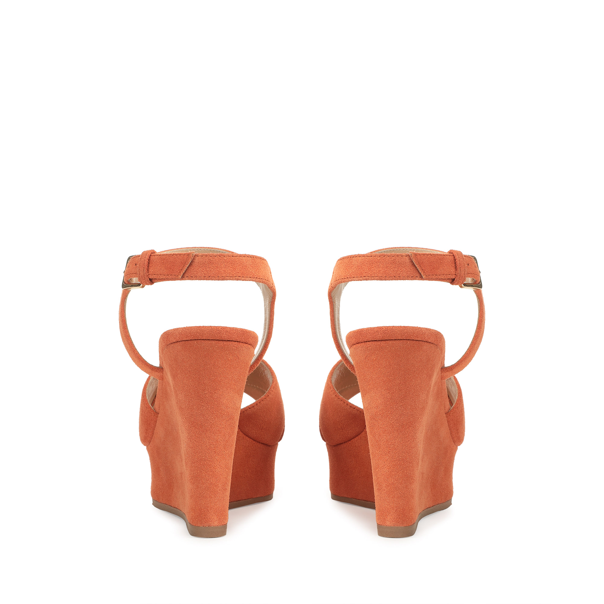 Wedges orange Mid heel: 75mm, sr Pantelleria | Sergio Rossi
