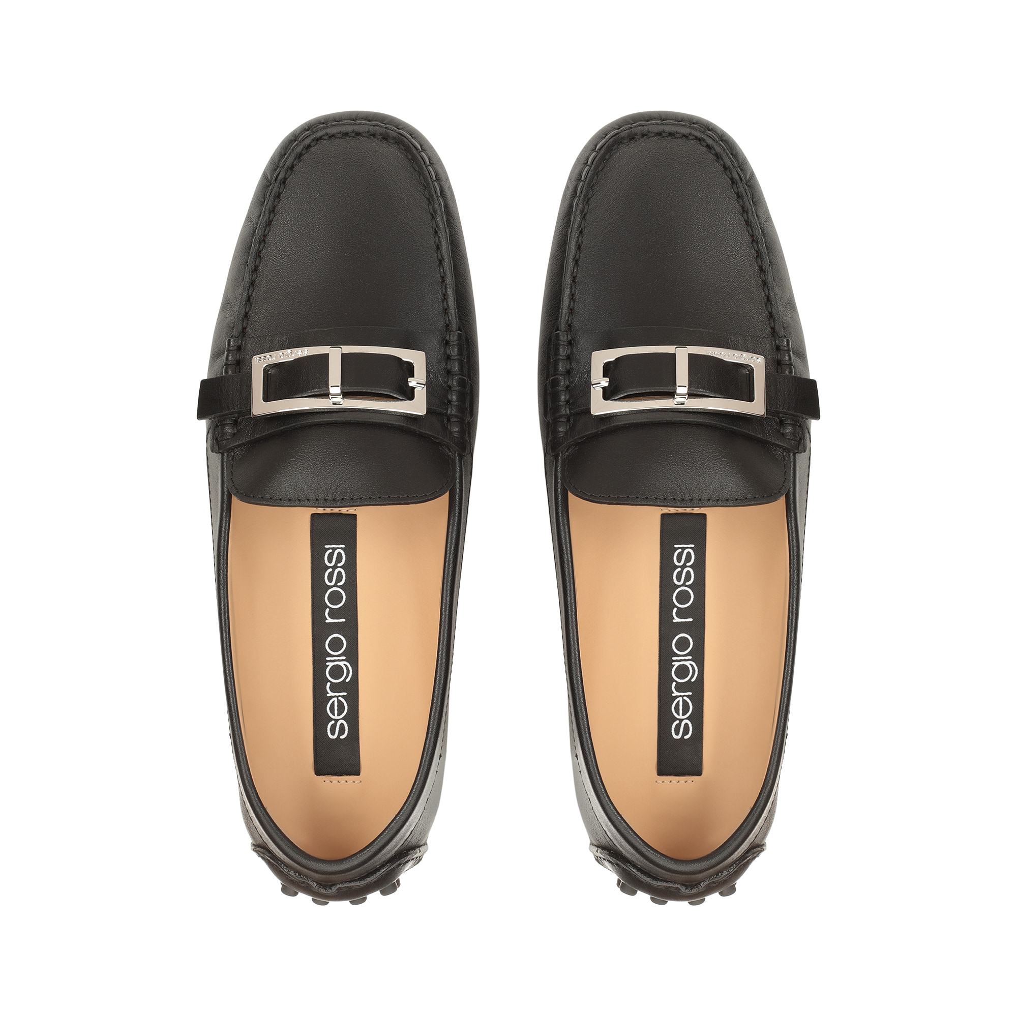 【直営店】Sergio Rossi sr Nora - Loafers ローファー Loafers Black Flat, sr Nora - Loafers Black | Sergio Rossi