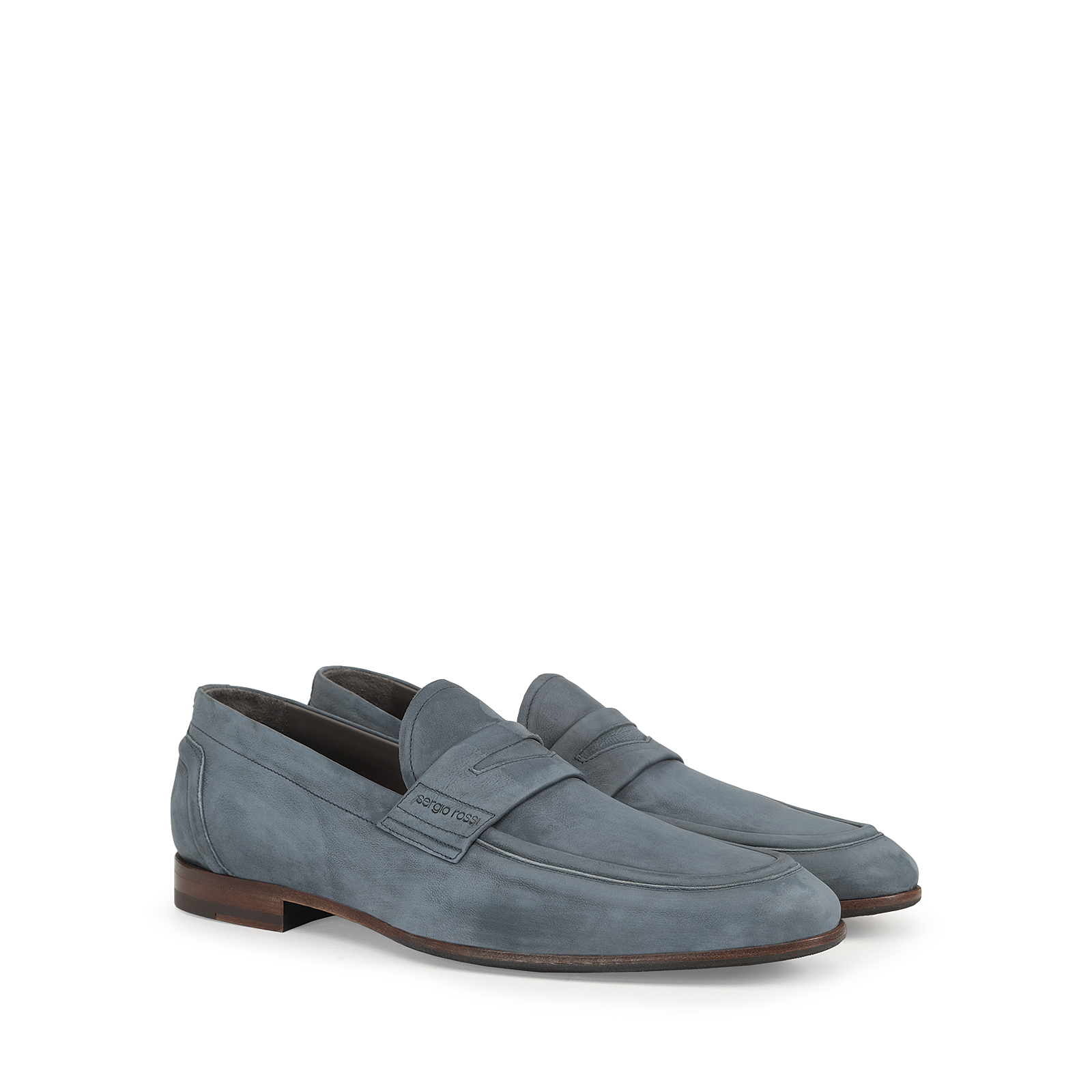 【直営店】Sergio Rossi sr Sea Scale - Loafers Macadamia Loafers Brown Low heel: 15mm, sr Sea Scale - Loafers