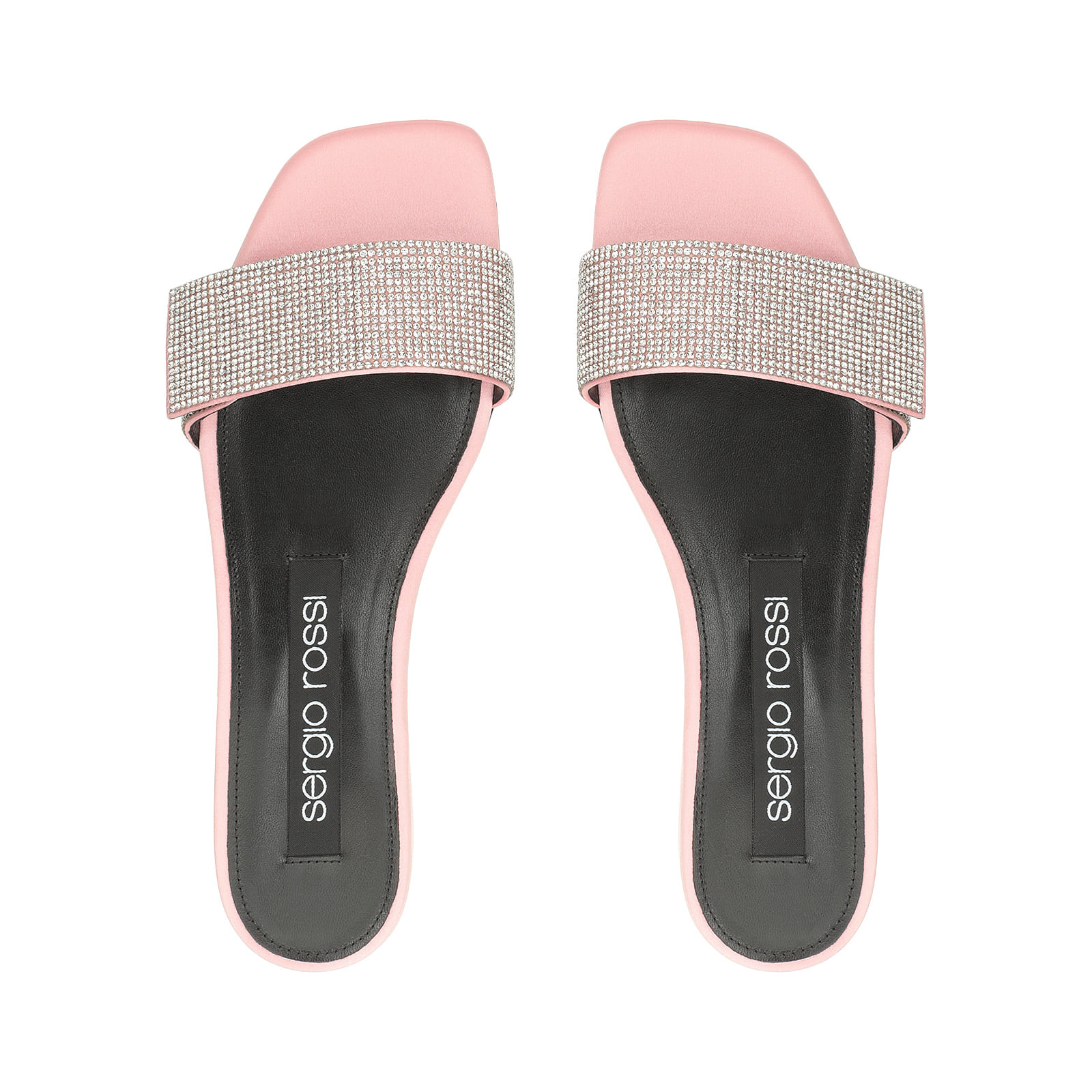 Sandals Pink Low heel: 15mm, sr Paris - Sandals Light Rose