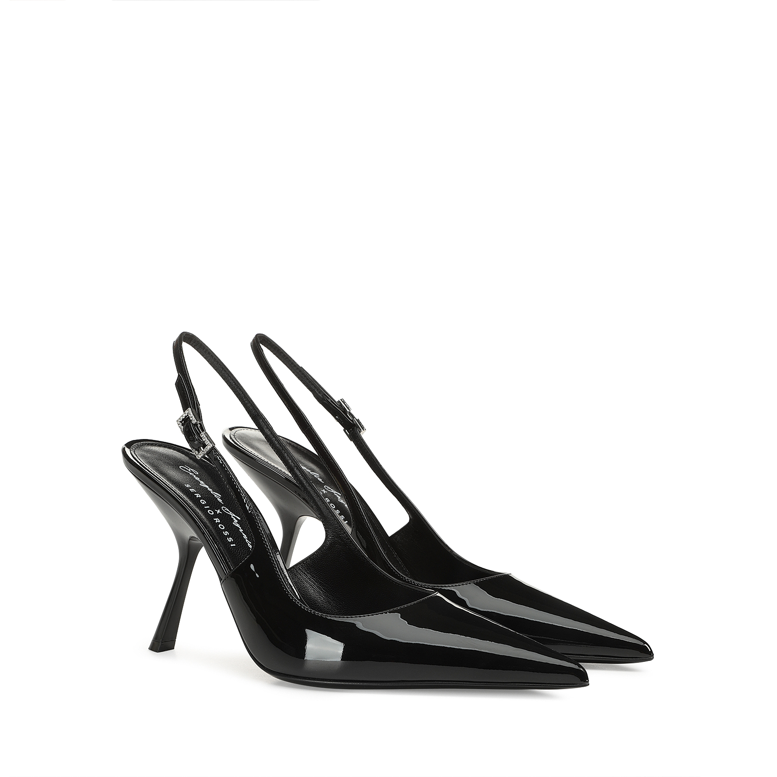 ストリングデザインヒールサンダル(S WHITE): SHOES