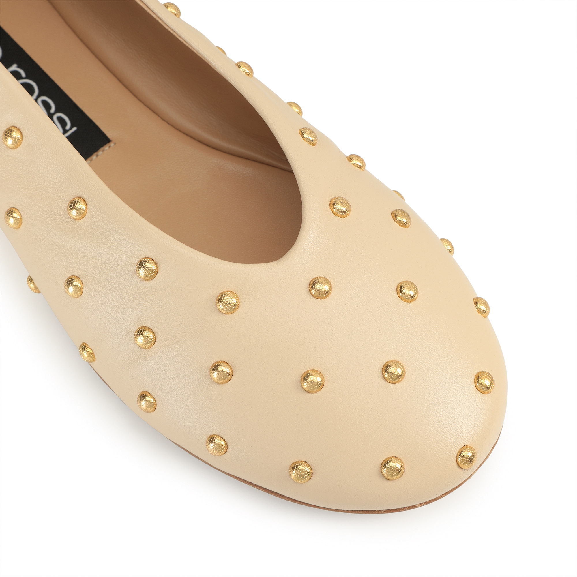 【直営店】Sergio Rossi sr Arc - Ballerine Chalk フラット バレリーナフラット ホワイト フラット: 5mm, sr Arc