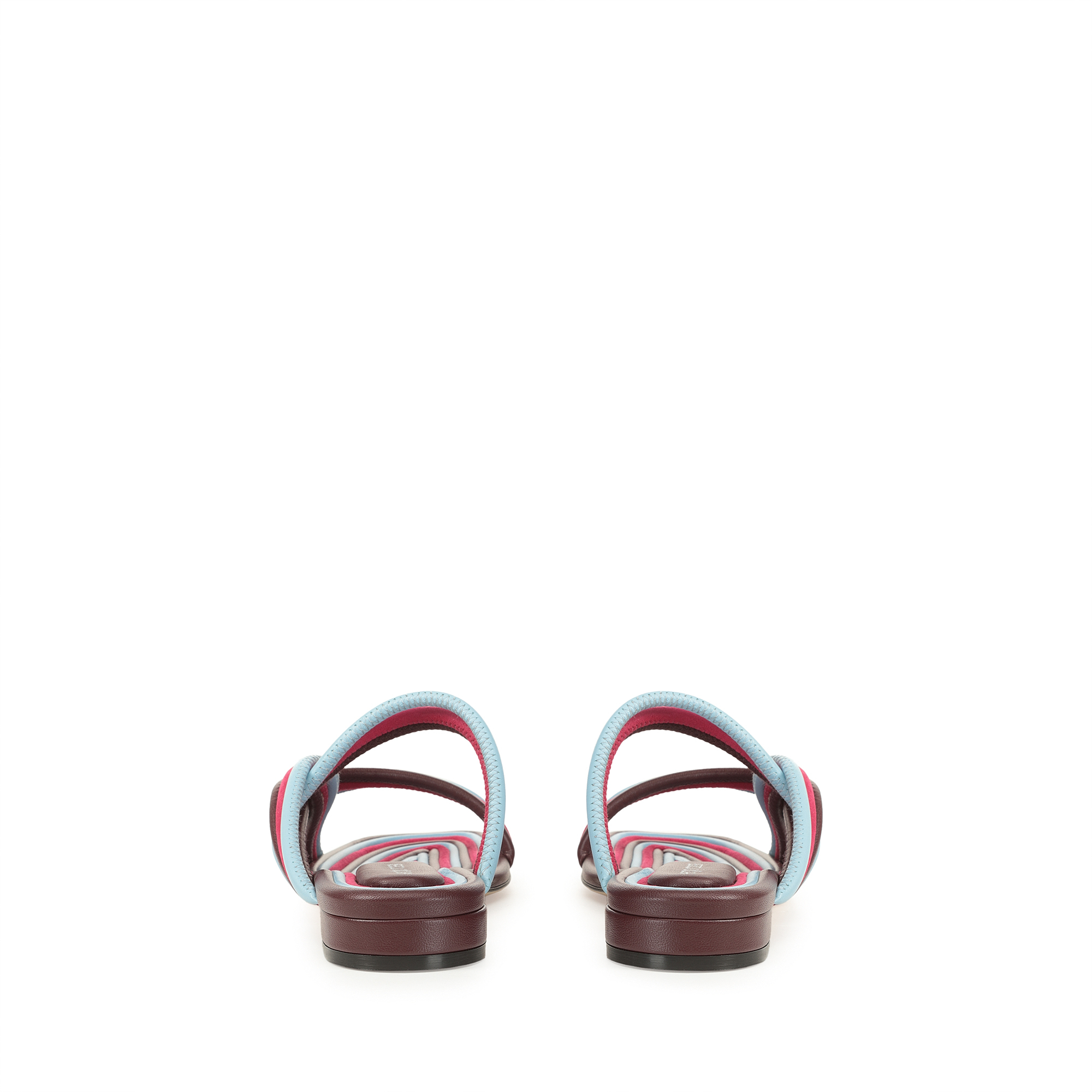 ★夏の足元にSS25★Sergio Rossi★ ssr Watamu - Sandals Wine Sandali Rosso Tacco basso: 15mm, sr Watamu - Sandali Wine