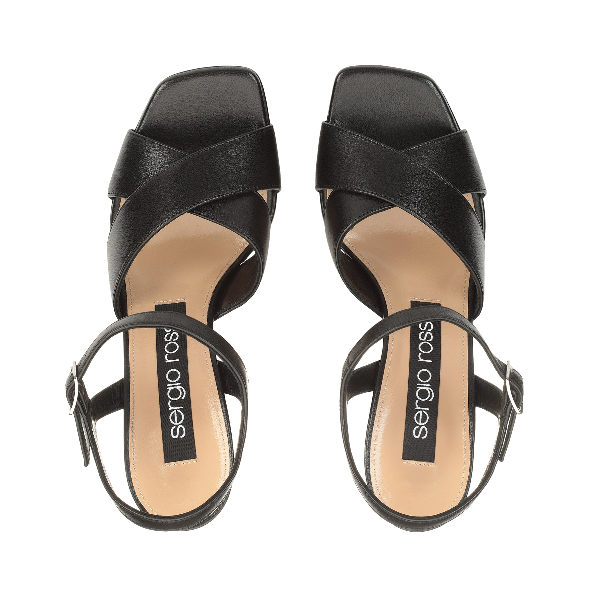 ★SS25新作★Sergio Rossi★sr SI ROSSI Sandals Blackサンダル Sandals Black High heel: 90mm, sr SI ROSSI - Sandals Black