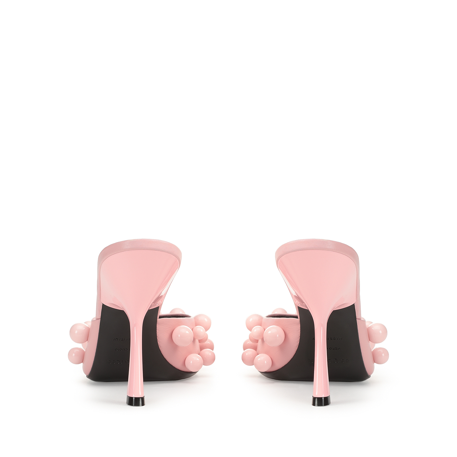 【Sergio Rossi】SR CHUPETAS 100mm コンマヒールサンダル Sandals Red High heel: 100mm, sr Chupetas - Sandals Carminio