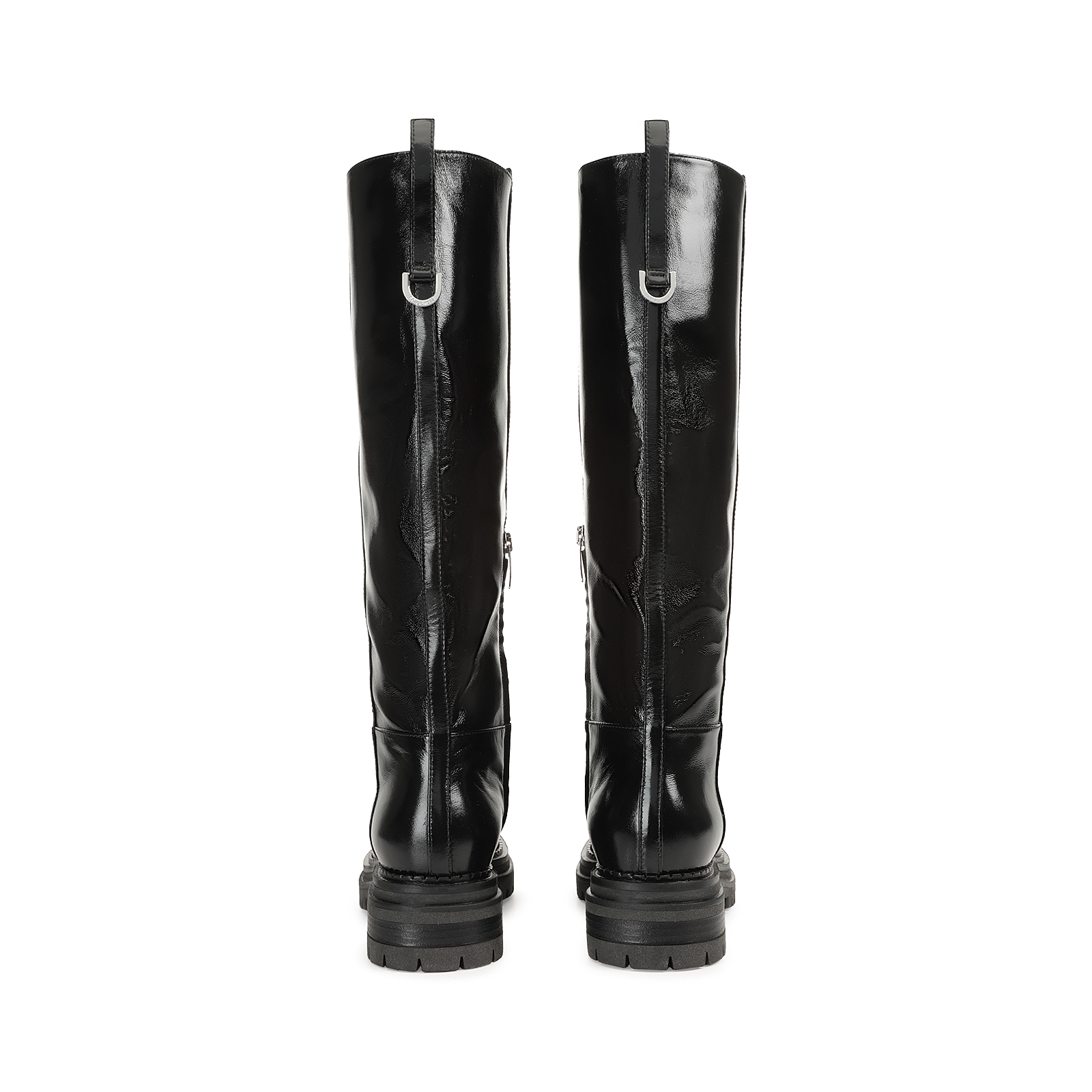 ロングブーツ SERGIO ROSSI Black Leather Sr Joan Ankle Boots Boots Black Low heel: 15mm, sr Joan - Boots Black | Sergio Rossi