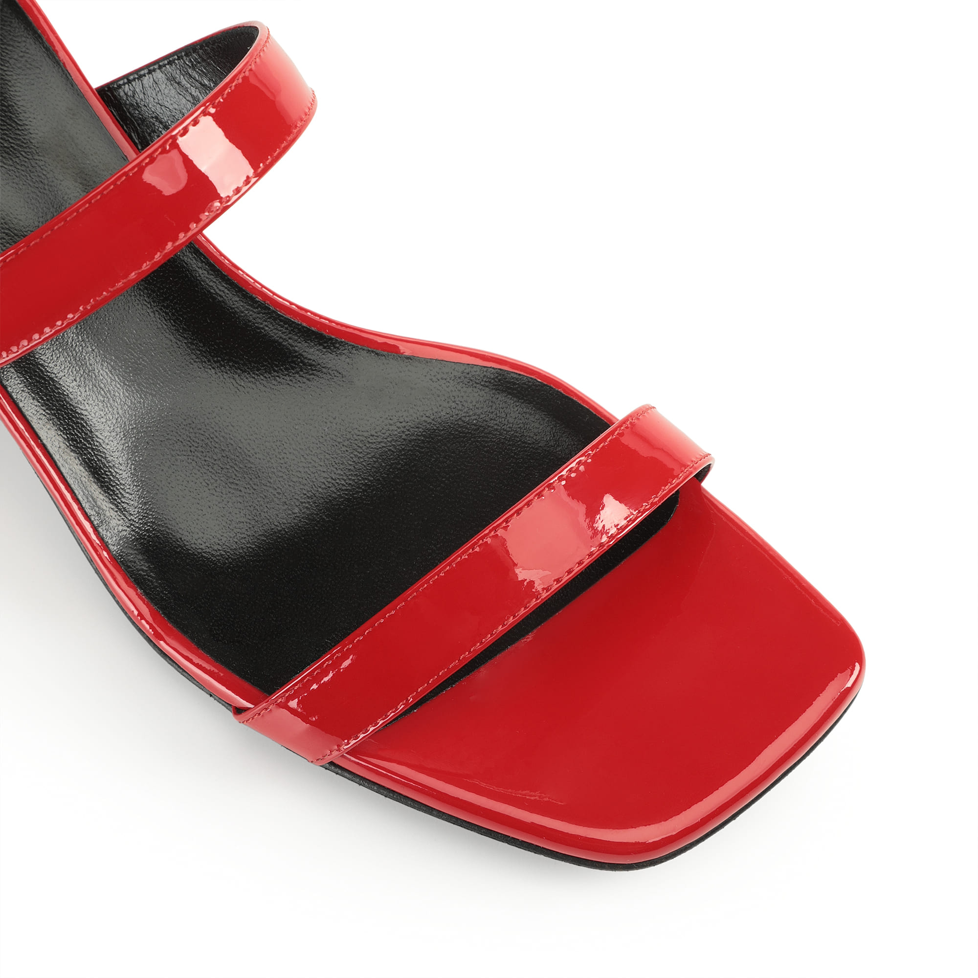 セルジオロッシ☆カーマインレッドSI ROSSI サンダル サンダル レッド ローヒール: 45mm, SI ROSSI - Sandals