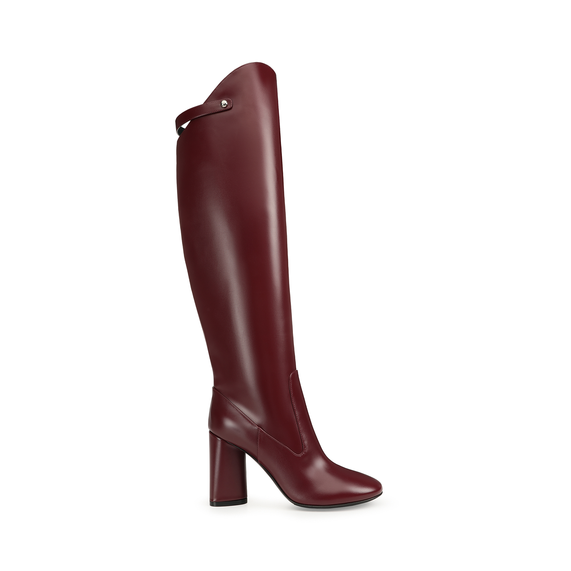 Stivali Rosso Tacco alto 90mm sr Pilier Stivali Wine Sergio Rossi