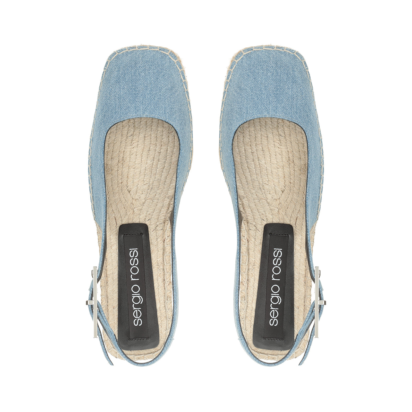 スリングバック ブルー フラット: 10mm, sr Nora - Slingbacks