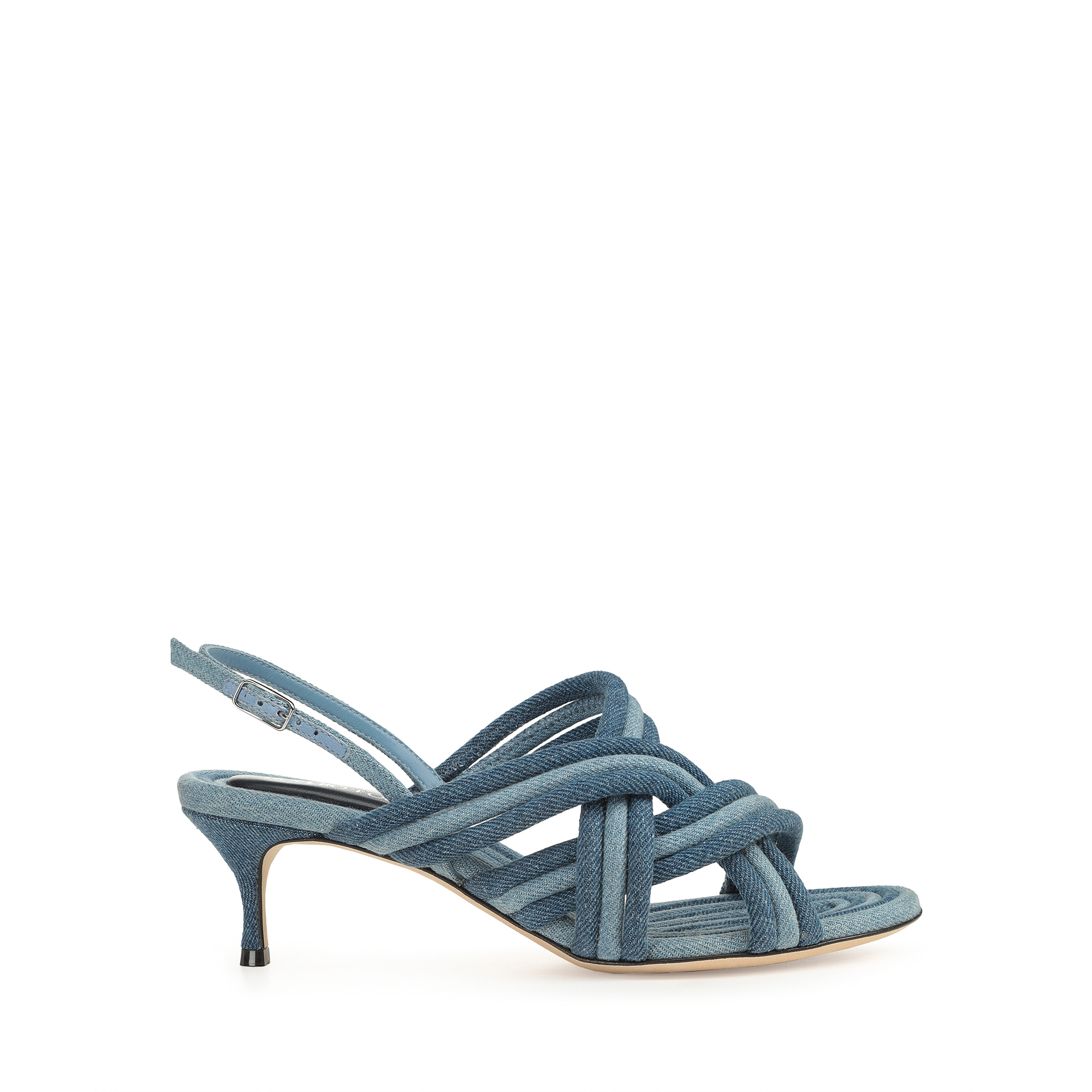 セルジオロッシ☆SR WATAMU サンダル インディゴ サンダル ブルー ミッドヒール: 50mm, sr Watamu - Sandals