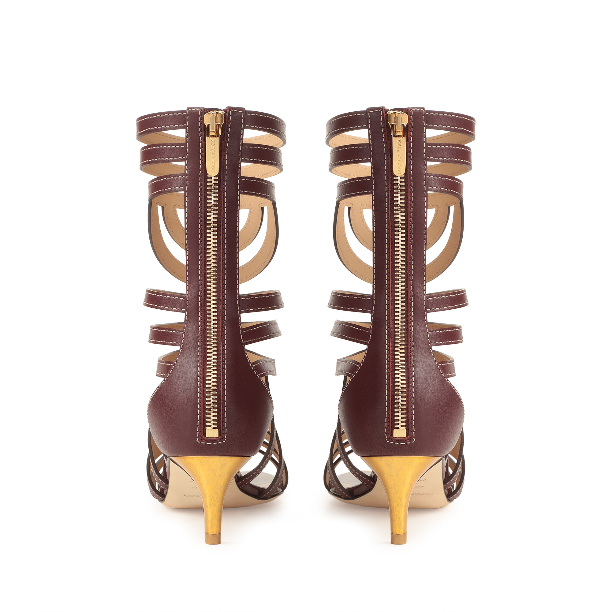 Sandals Red Mid heel: 50mm, sr Agate - Sandals Wine | Sergio