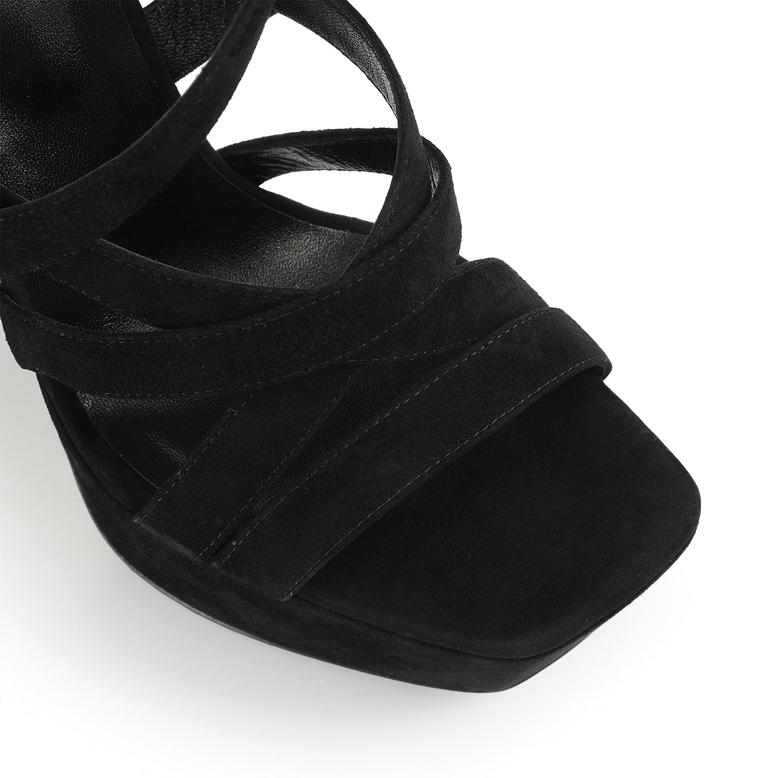 Sandals Black High heel: 90mm, SI ROSSI - Sandals Black
