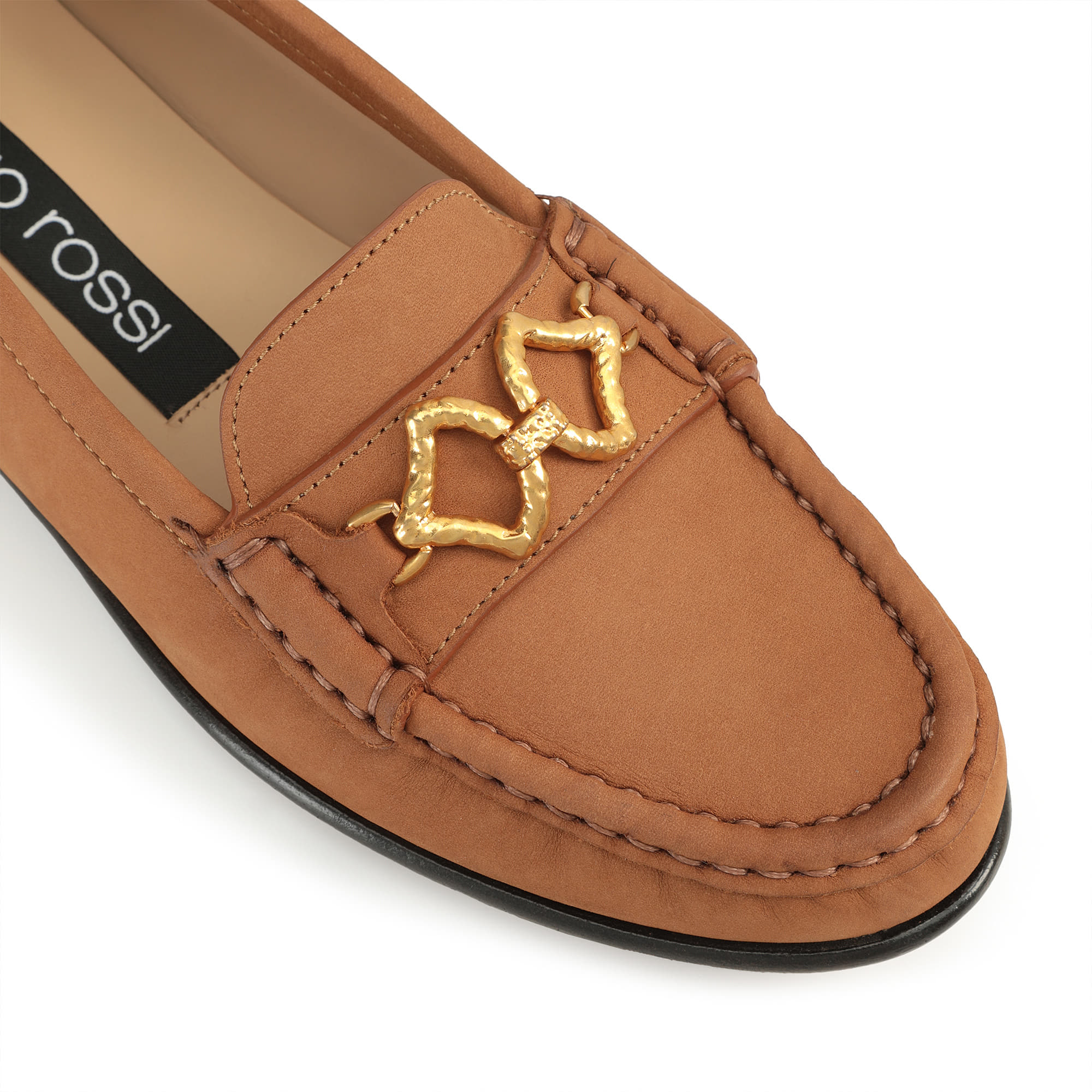 【直営店】Sergio Rossi sr Sea Scale - Loafers Macadamia Mocassins Marron Petit talon: 15mm, sr Sea Scale - Loafers