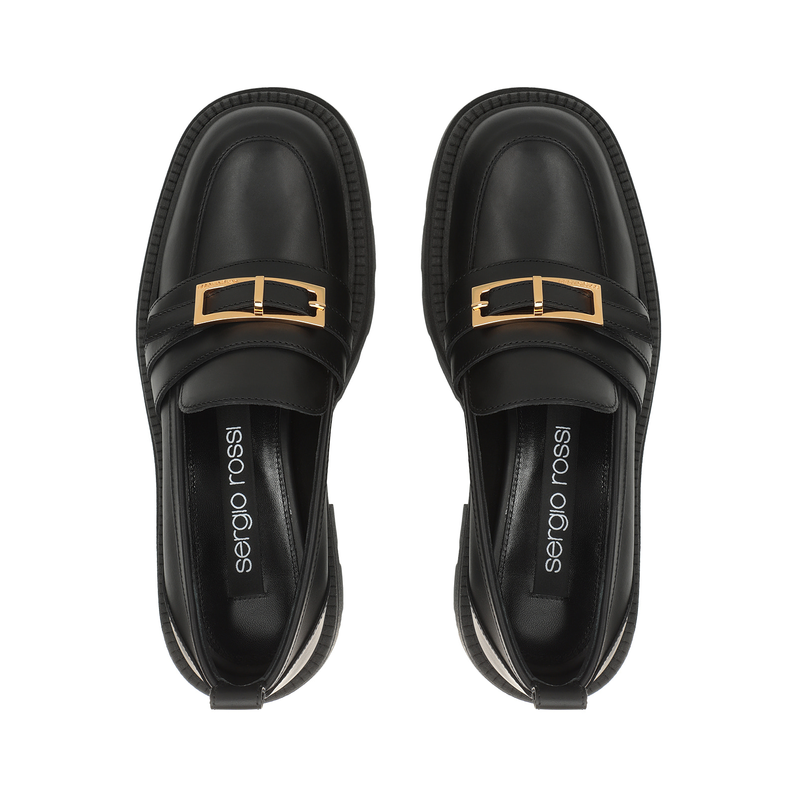 直営店‐Sergio Rossi Sr Nora 10mm レザー サンダル サンダル ブラック フラット: 10mm, sr Nora | Sergio Rossi