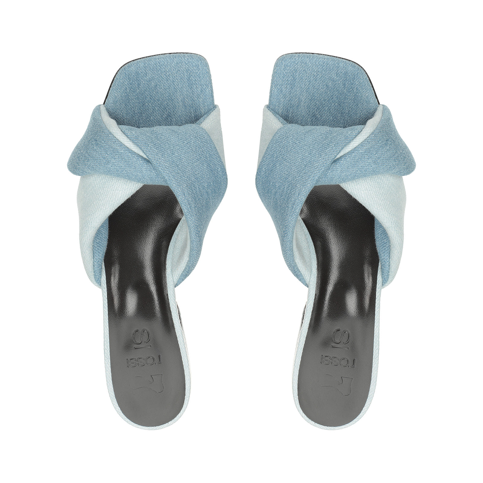 Sandals Blue Low heel: 45mm, SI ROSSI - Sandals Blue