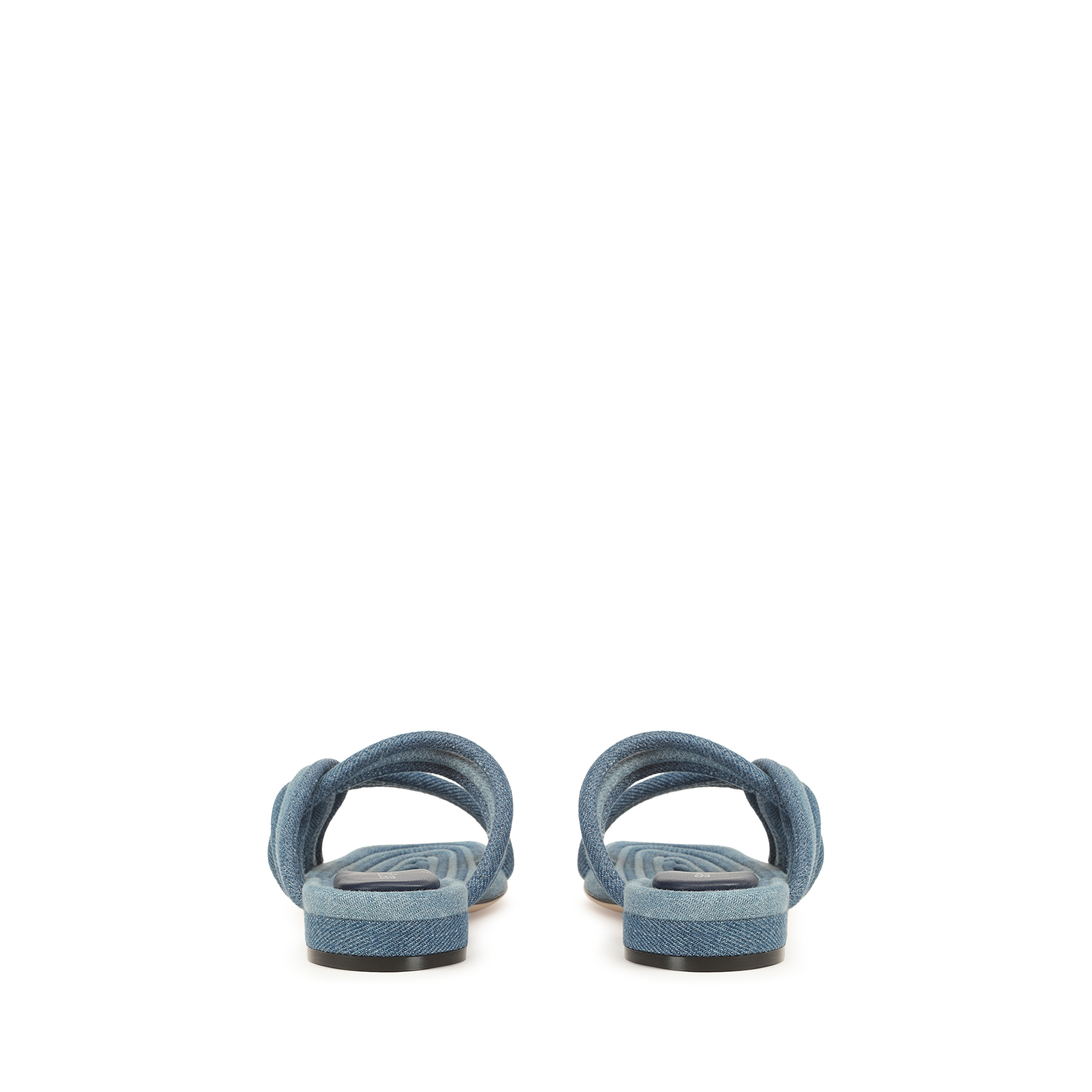 ☆夏の足元にSS25☆【Sergio Rossi】sr Watamu - Sandals Indigo Flat sandals Blue Low heel: 15mm, sr Watamu - Flat sandals