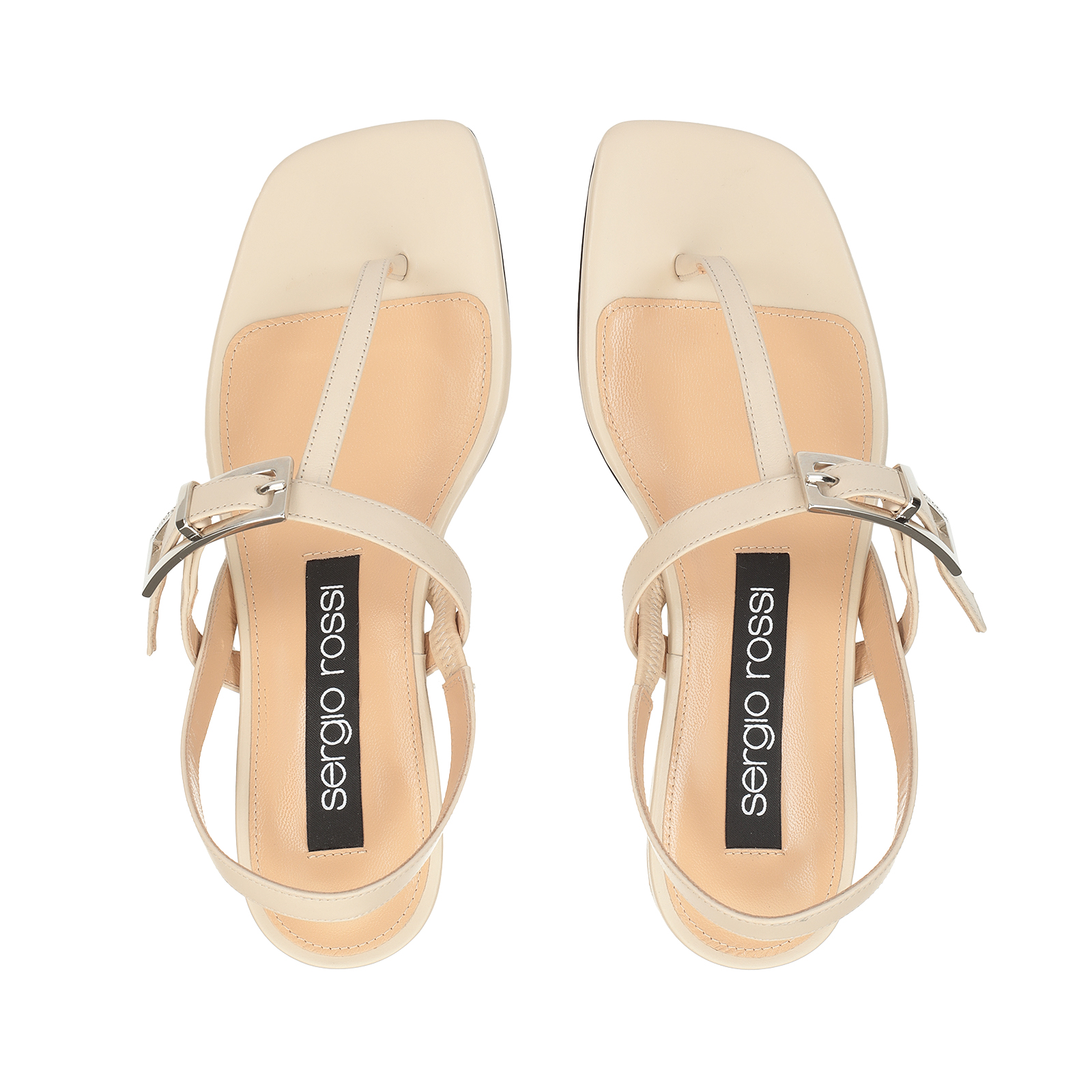 sergio rossi☆Nora sandal 15ミリ Sandals Beige Low heel: 15mm, sr Nora | Sergio Rossi