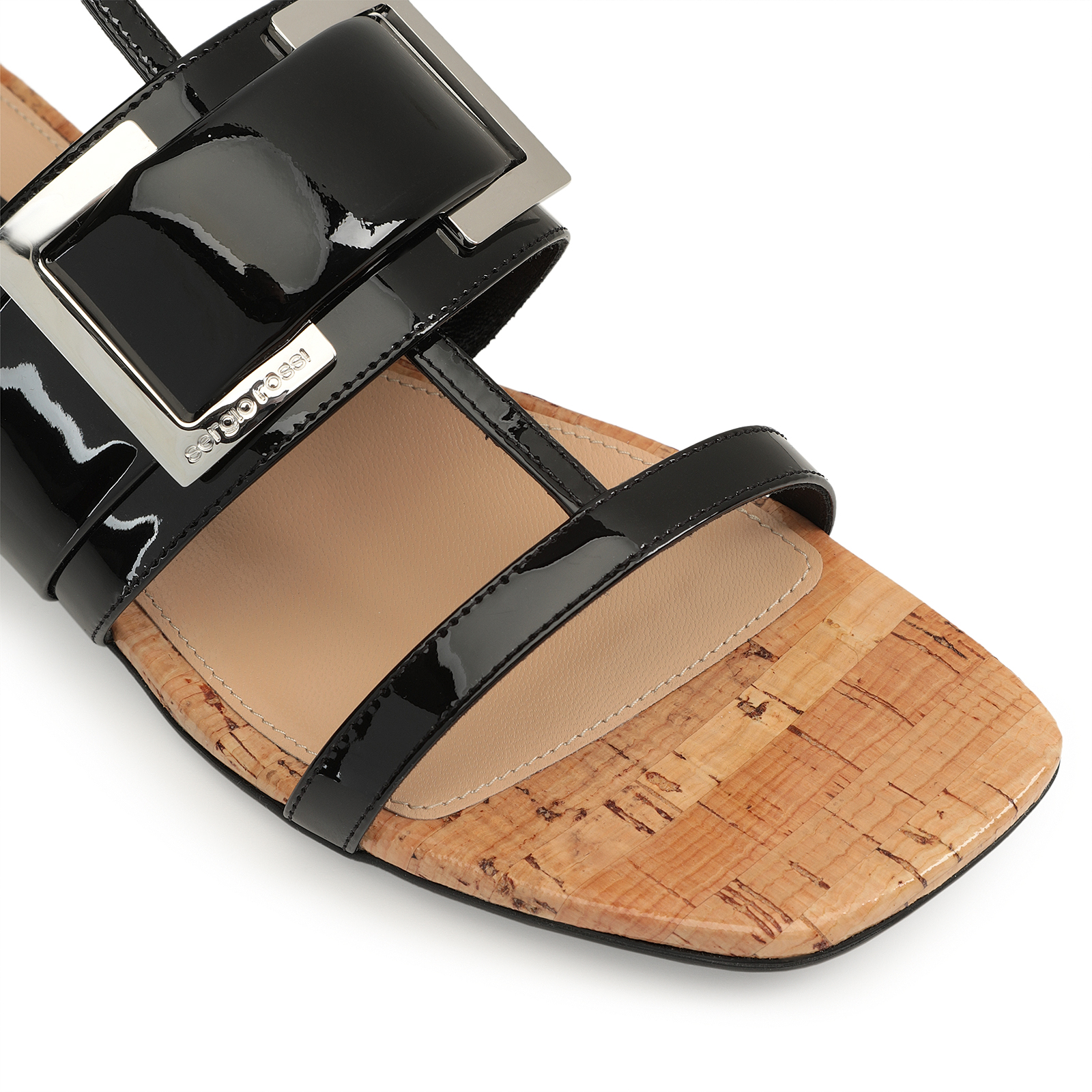 Sandals Black Heel height: 15mm, sr Prince | Sergio Rossi