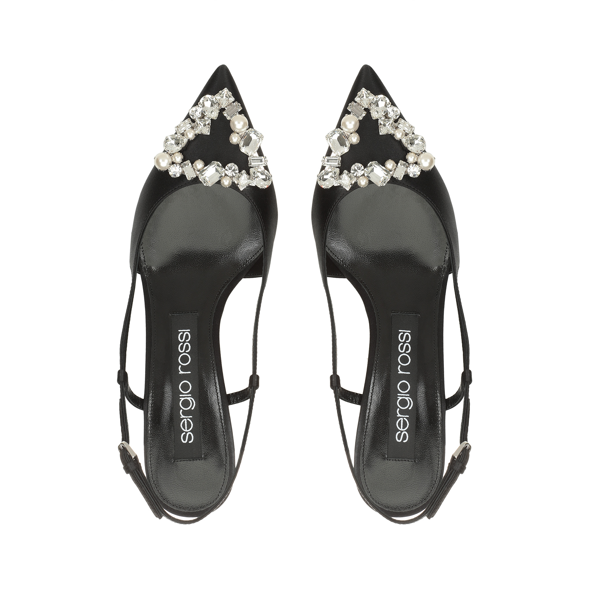 【Sergio Rossi】大人気★黒 スエード スリングバックサンダル Slingback Heels & Shoes For Women – Sergio Rossi
