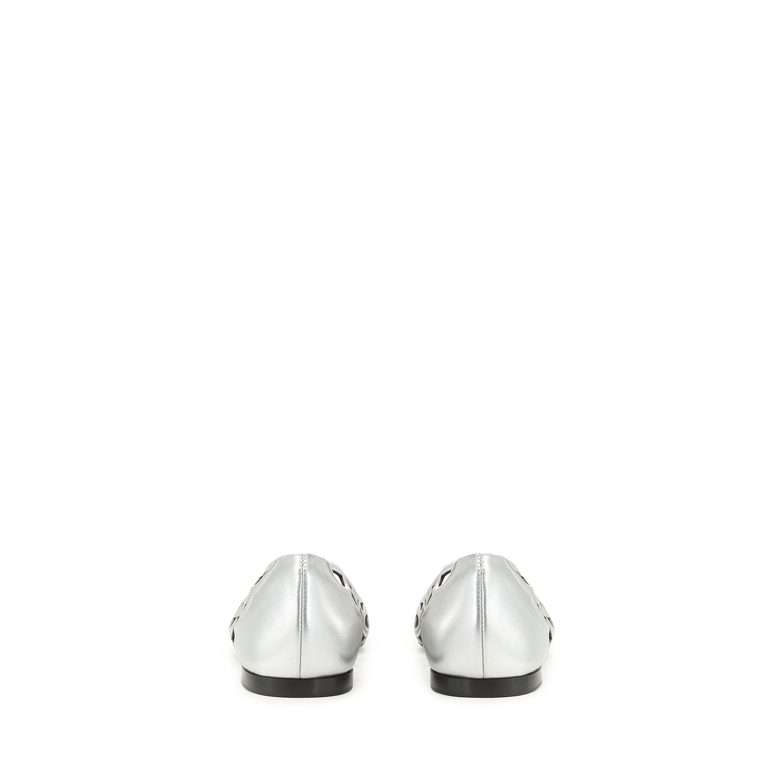 Ballerinas Grey Flat: 10mm, sr Mermaid - Ballerinas Argento