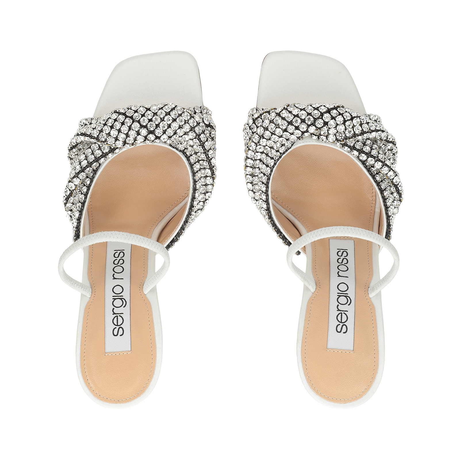 Sandals White High heel: 95mm, sr Bridal - Sandals White