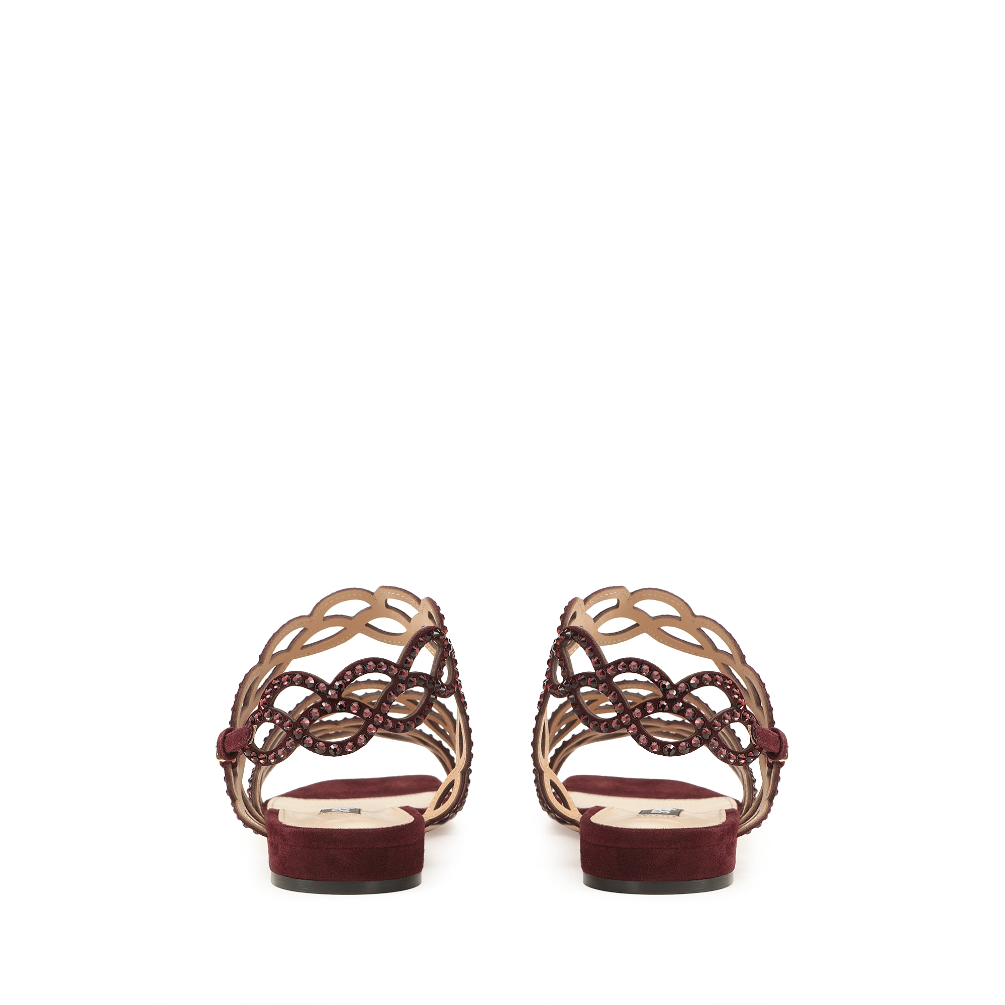 Flat sandals Red Low heel: 15mm, sr Mermaid - Flat sandals