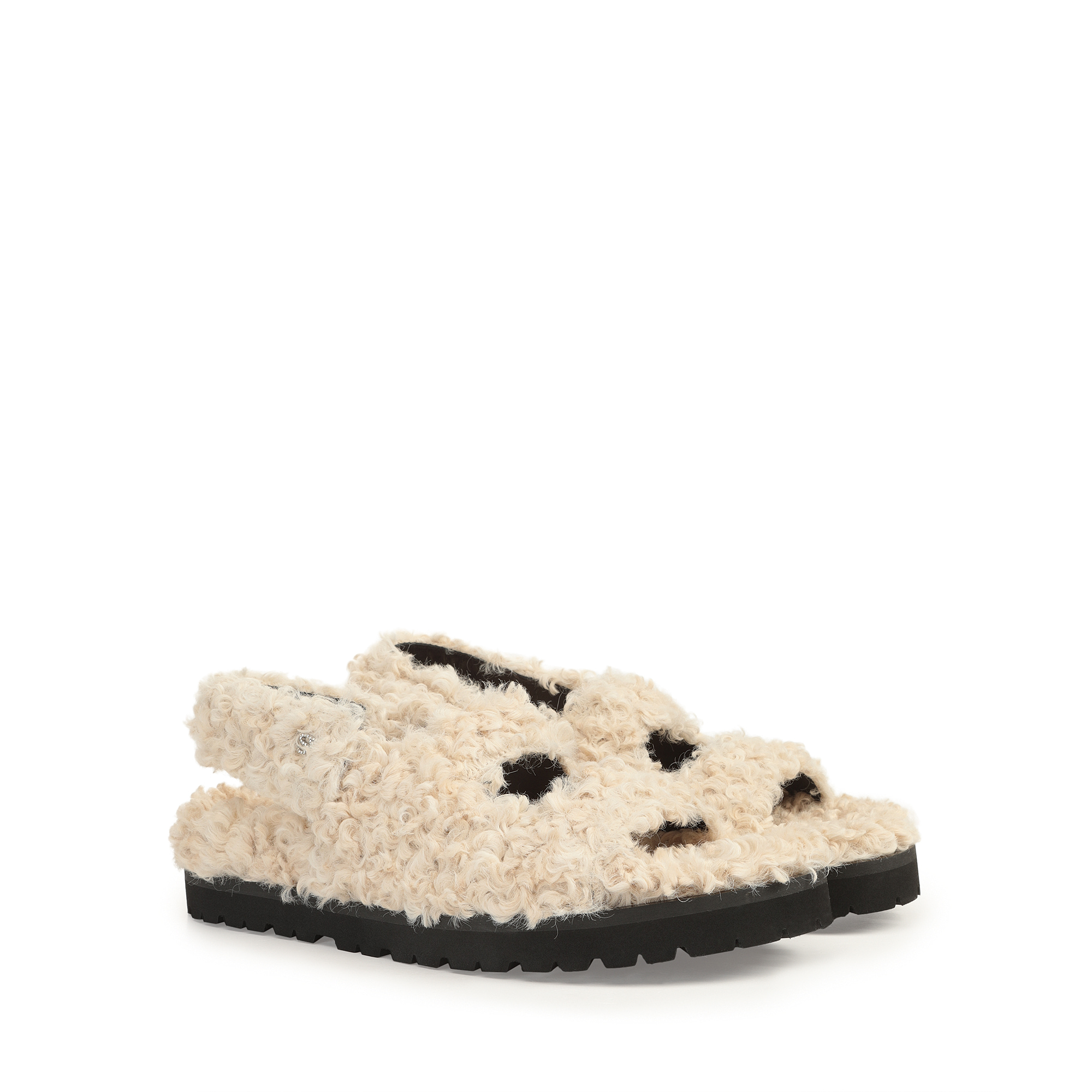 サンダル ホワイト フラット, sr Muppet - Flat sandals Panna